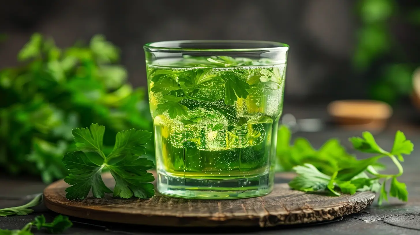 Detoxify and Alkalize with Parsley Water