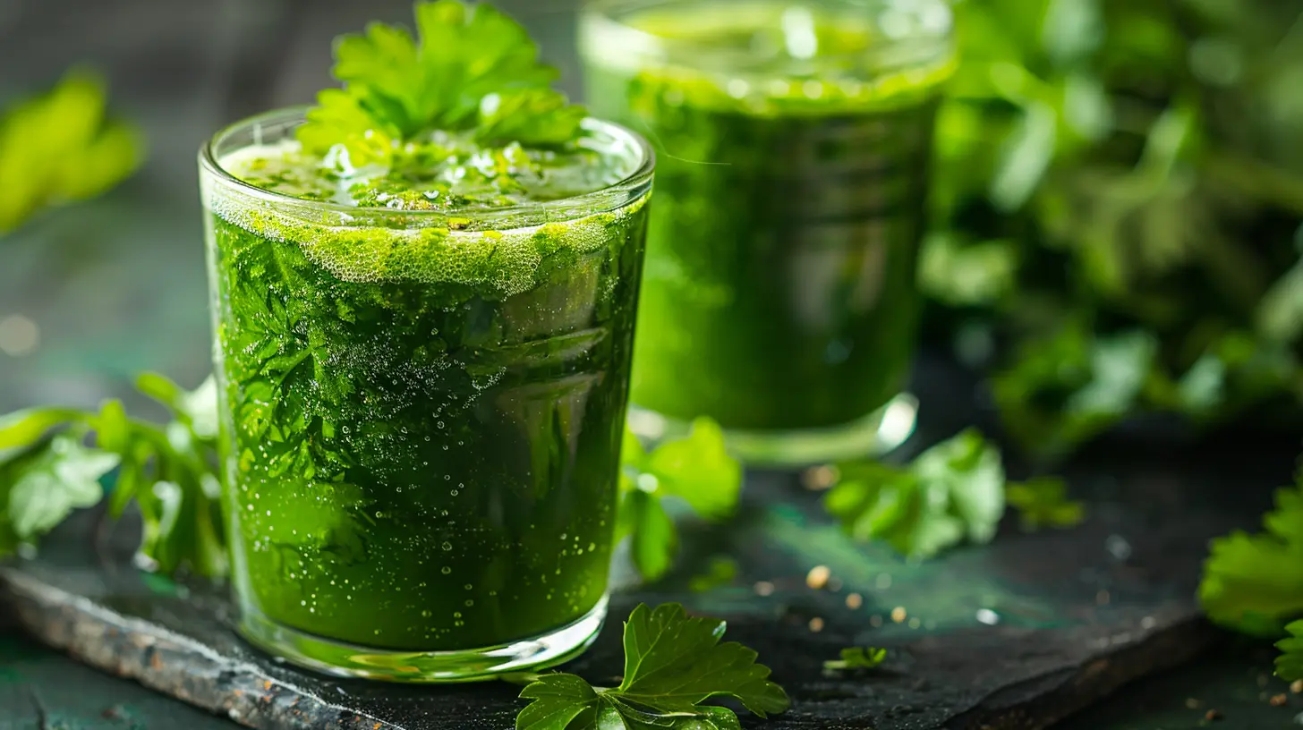 Detoxify and Alkalize with Parsley Water