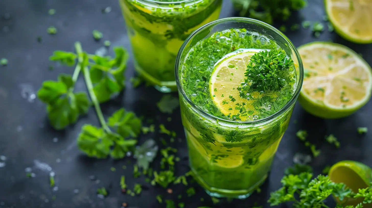 Detoxify and Alkalize with Parsley Water