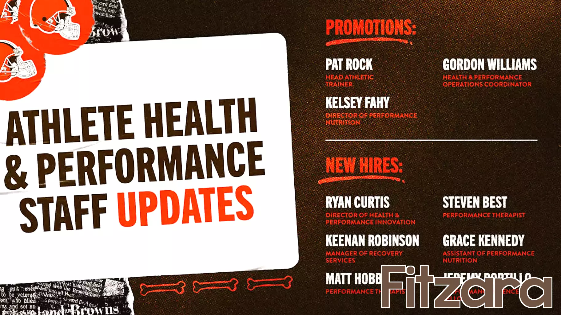 Browns Strengthen Athlete Health and Performance Team with New Hires and Promotions